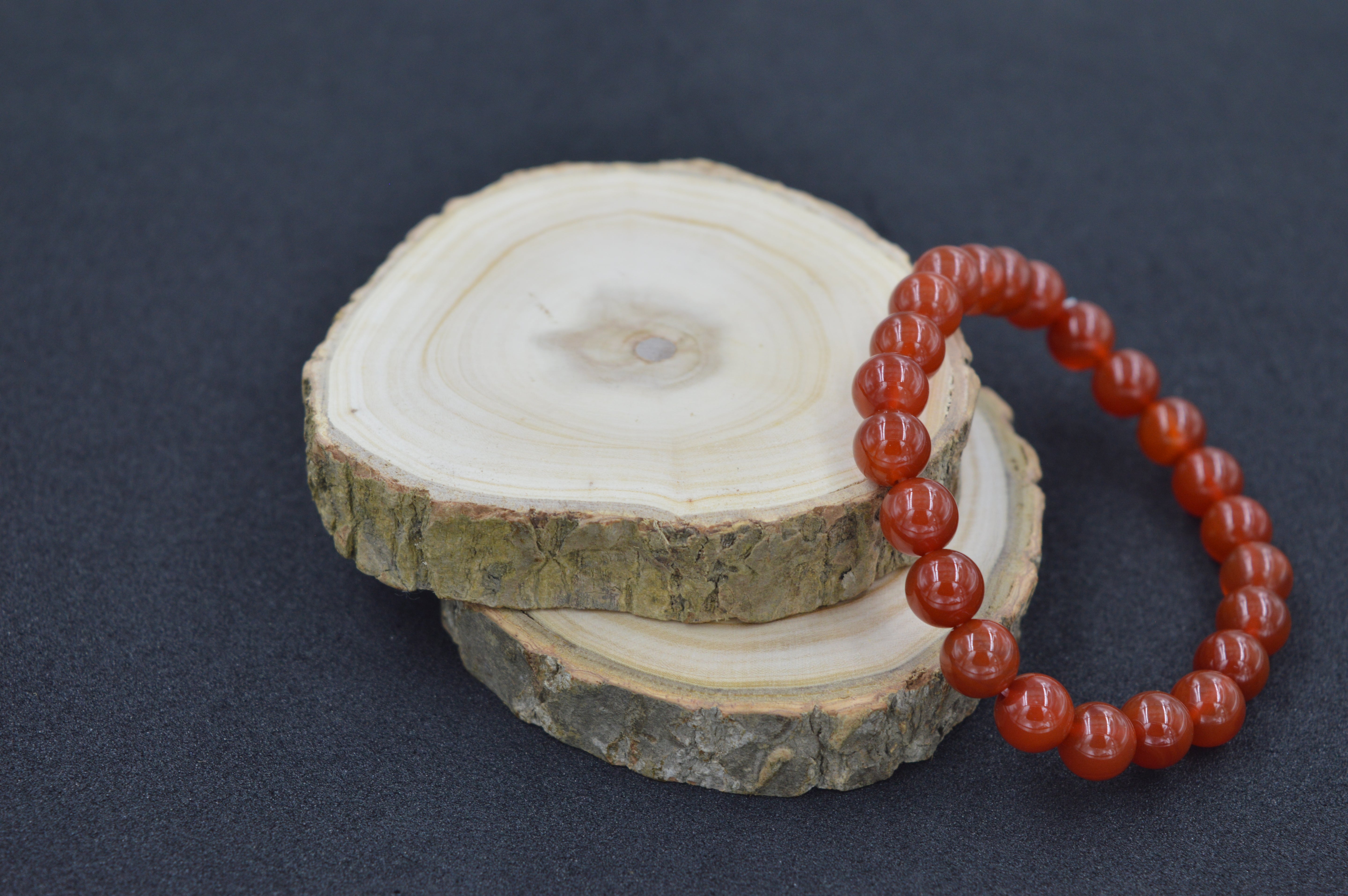 Carnelian Bead Bracelet