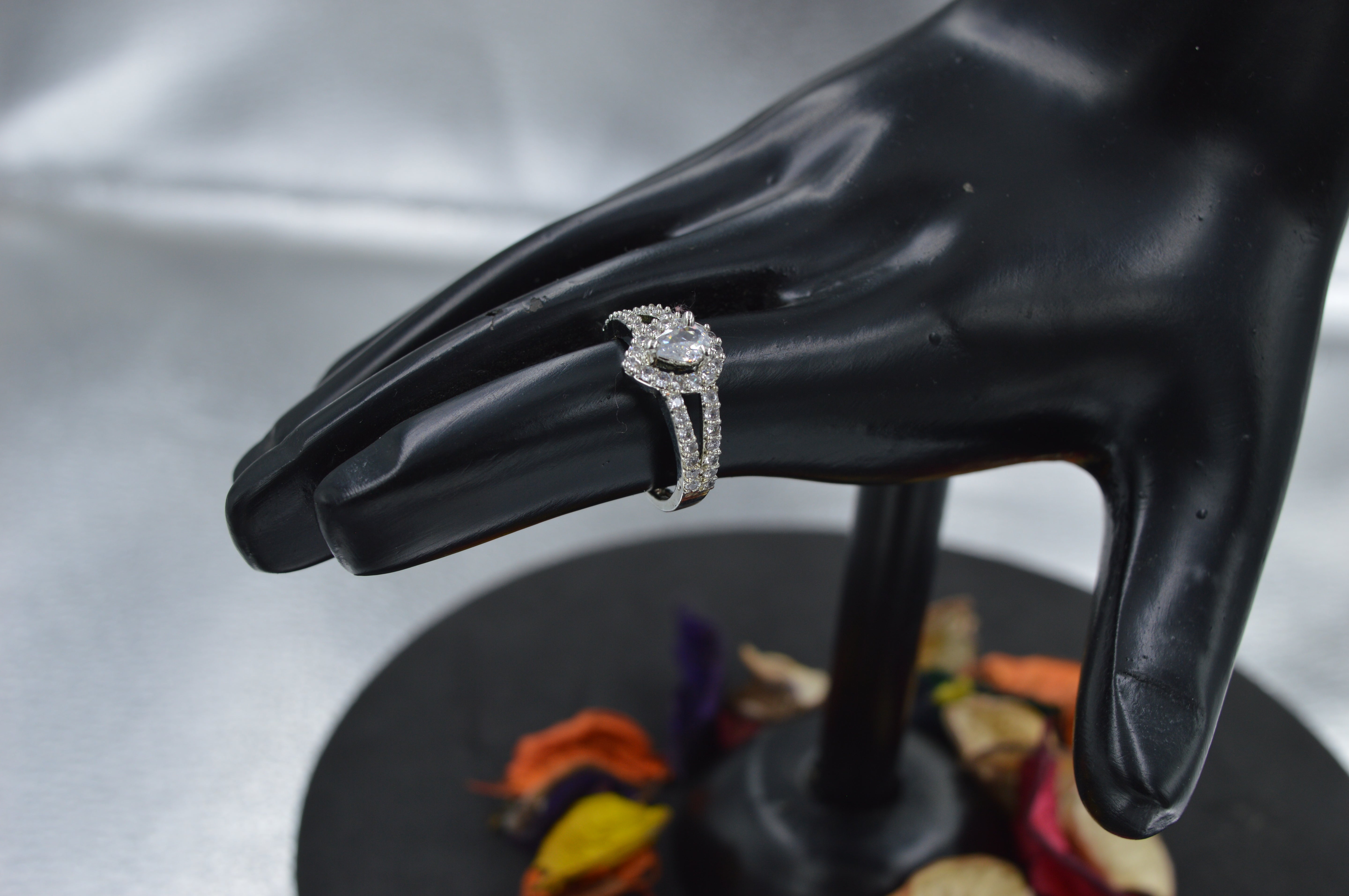Clear Quartz Ring Oval Shape