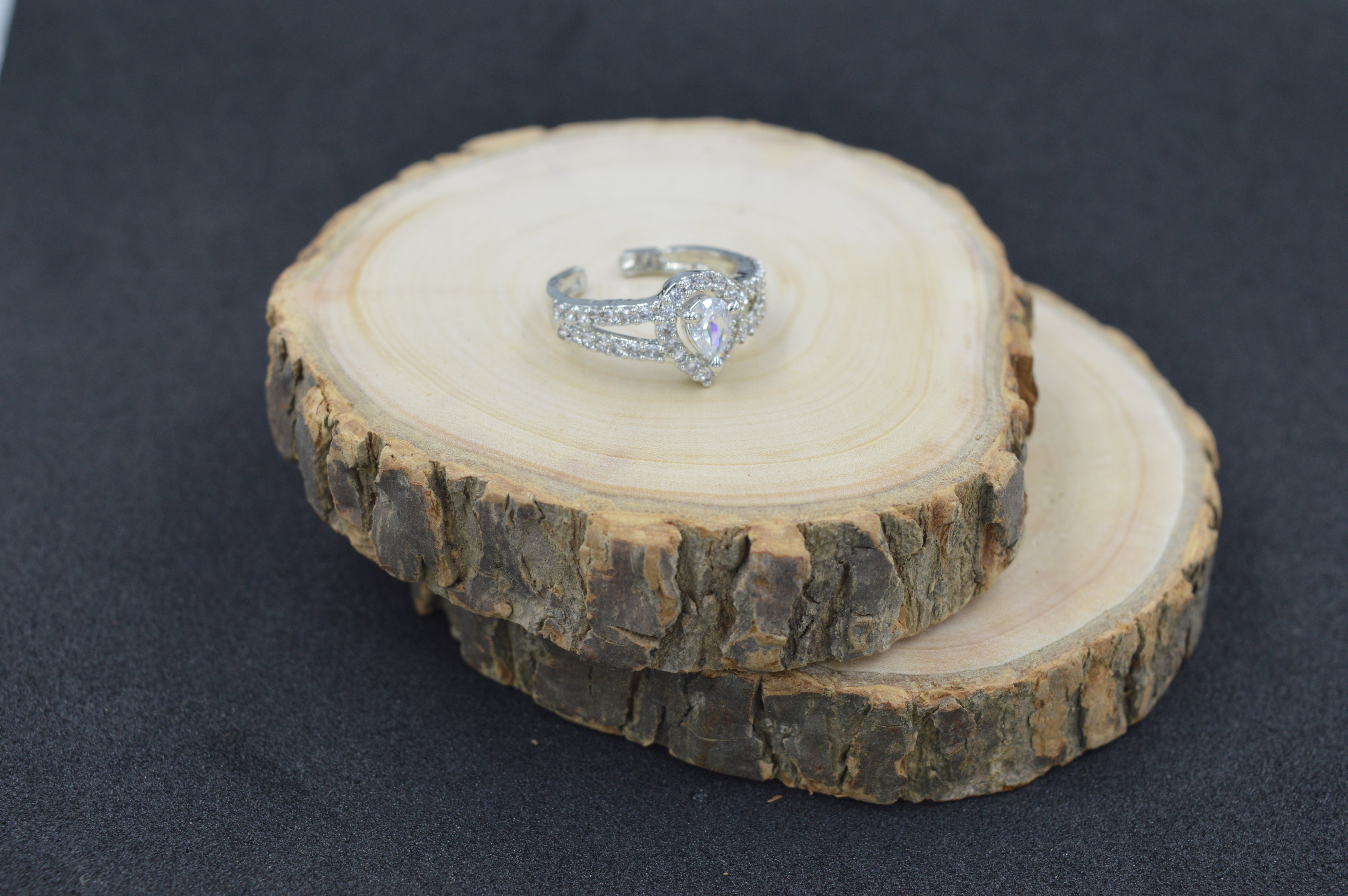 Clear Quartz Ring Oval Shape