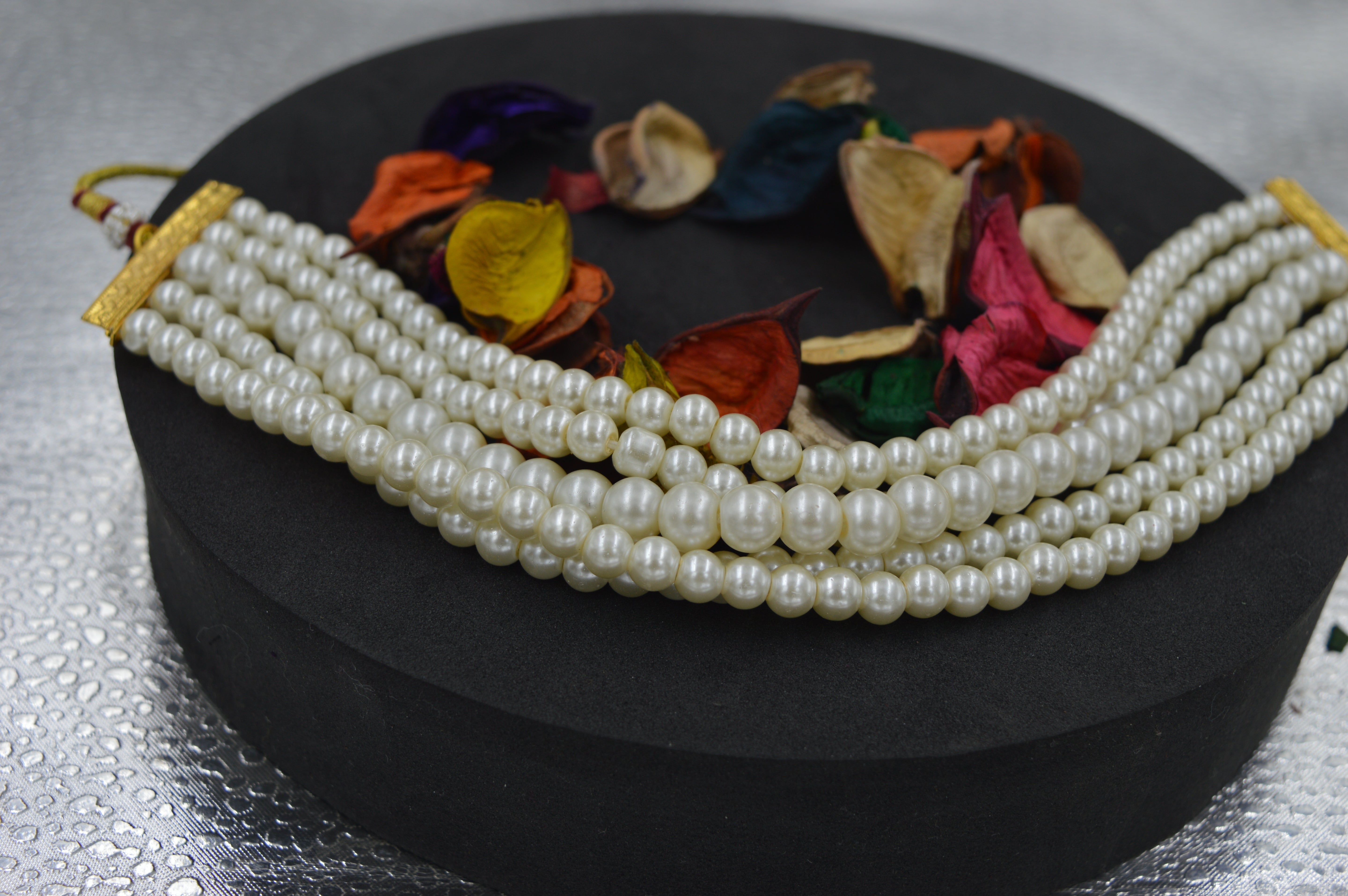 Pearl Beads Multilayer Mala