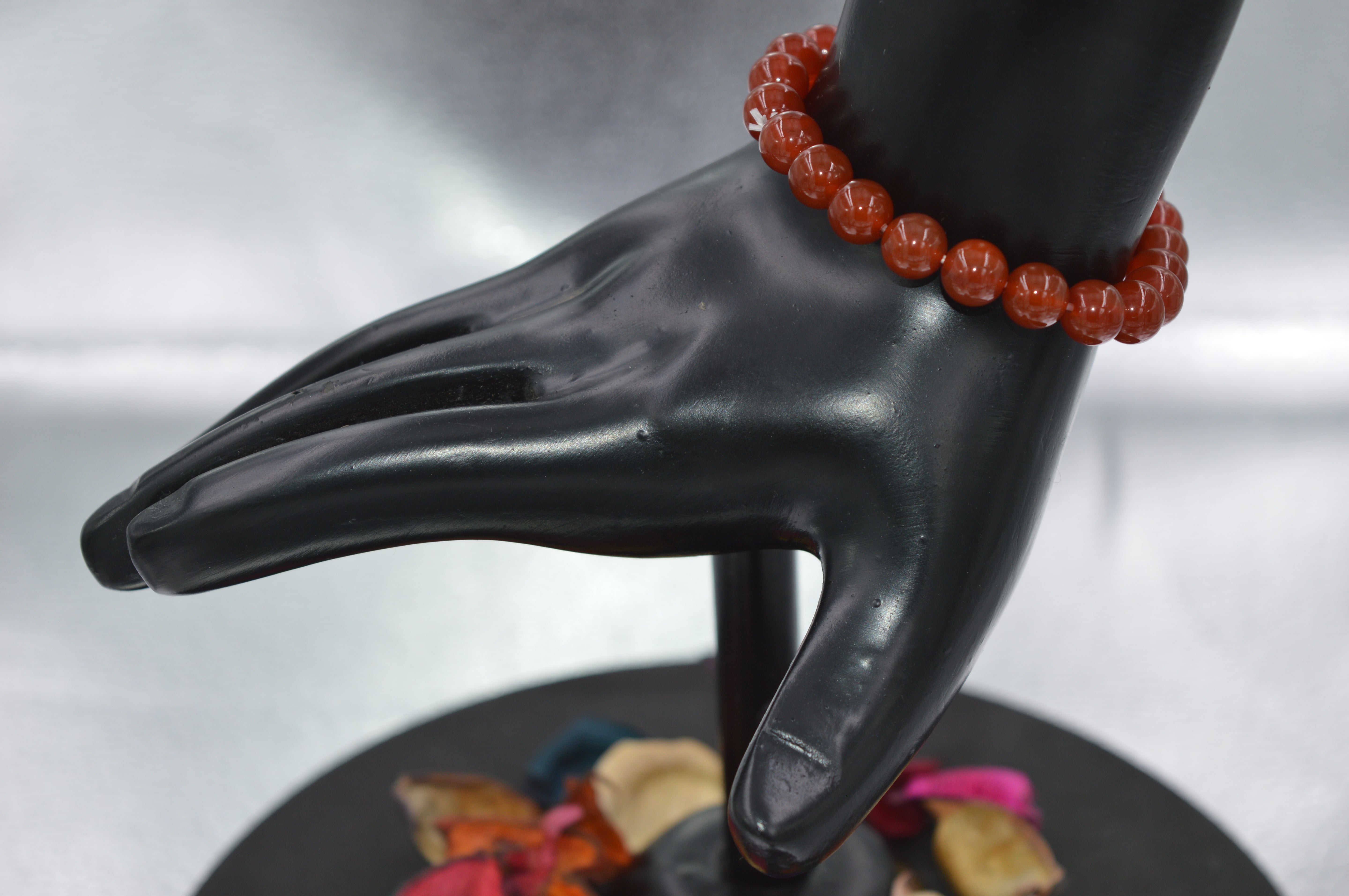Carnelian Bead Bracelet