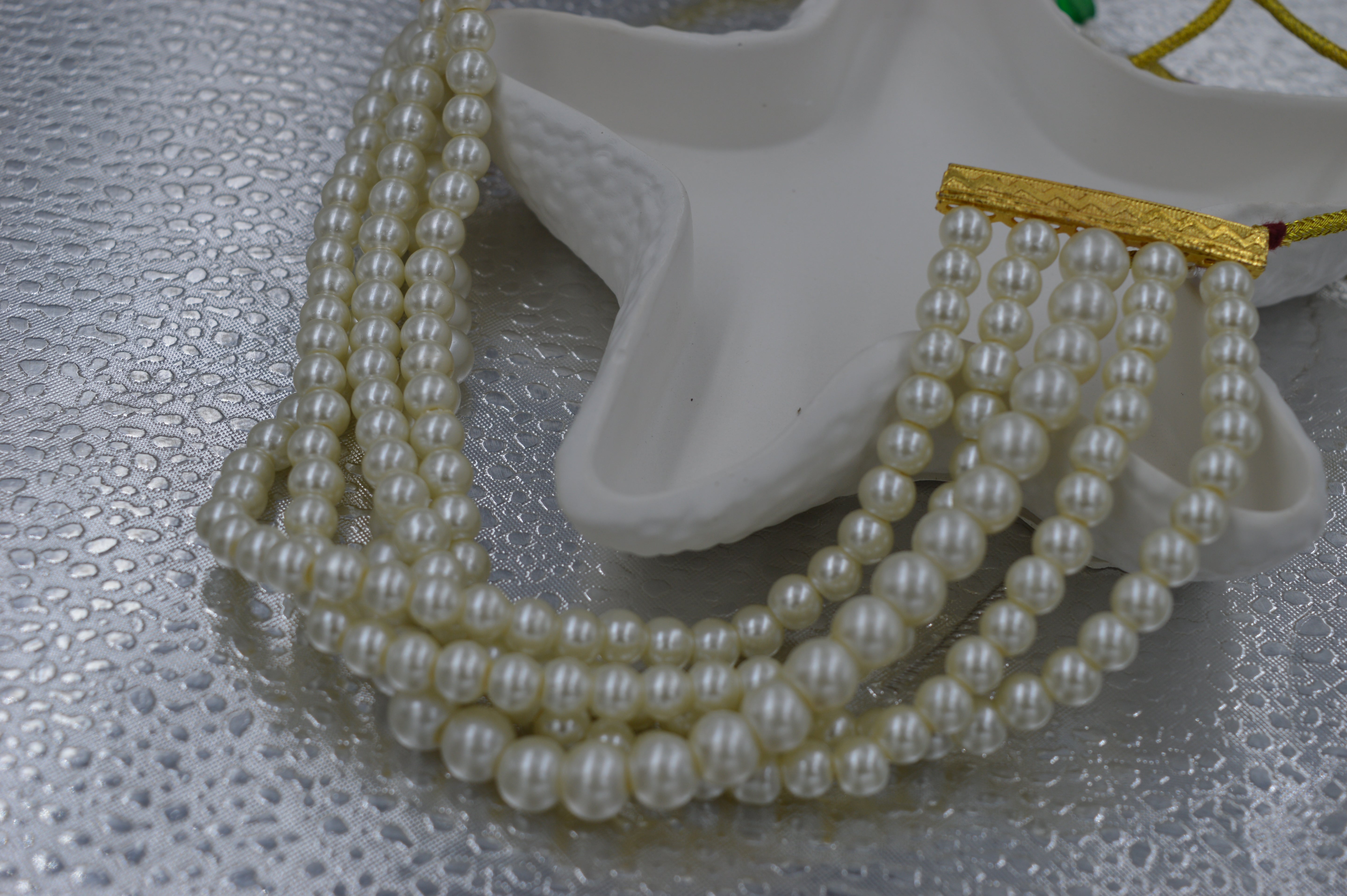 Pearl Beads Multilayer Mala